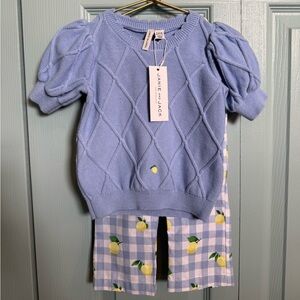 Janie and Jack Sweater and Cropped Pants set